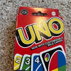 UNO Card Game with Customizable Wild Cards